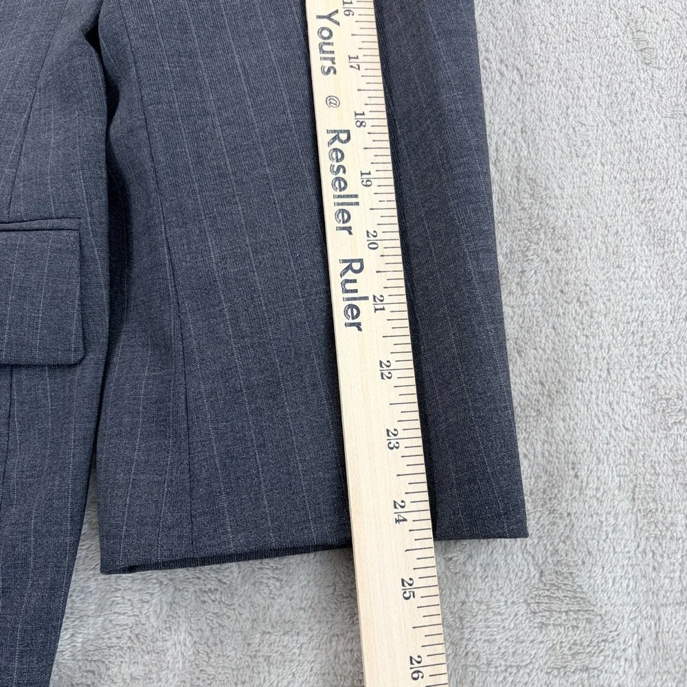 Vintage Hugo Boss Tizian/Lucca 2-Piece Suit Grey Striped Wool Men 48R (Tag 46R)